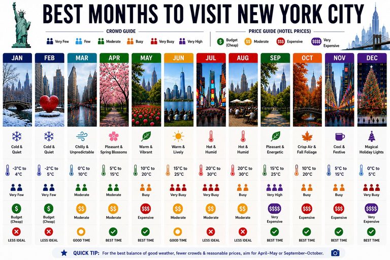 Best time to visit New York City