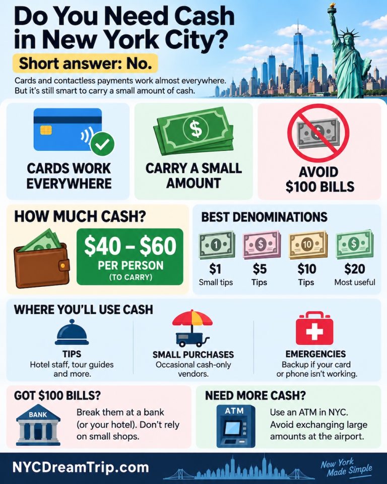 Do you need to carry Cash in New York City or are cards good enough?
