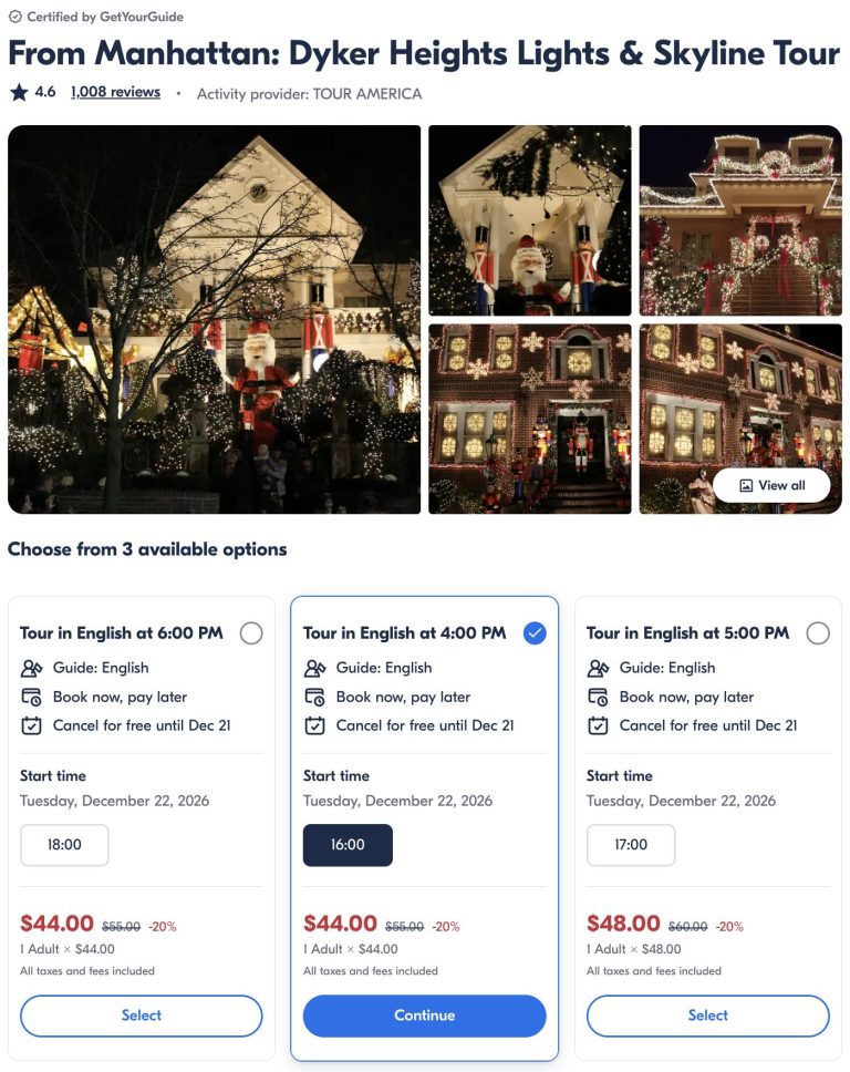 Dyker Heights Bus Tour